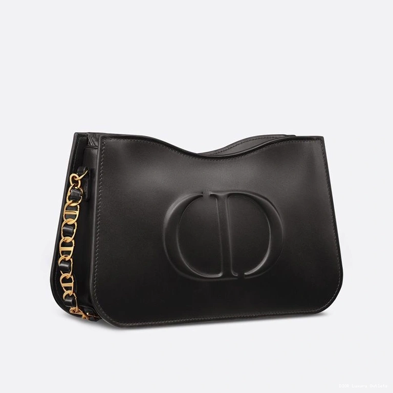 Cheap Black Bag Mini CD Hobo Calfskin Signature Dior 0716 Luxury